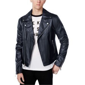 WHT SPACE Mens Casual Motorcycle Jacket, NWT